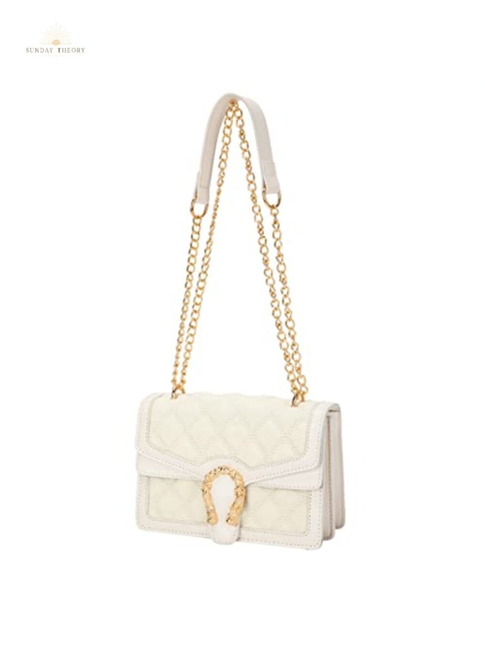 PU Leather Quilted Chain Shoulder Bag Crossbody Satchel Handbag